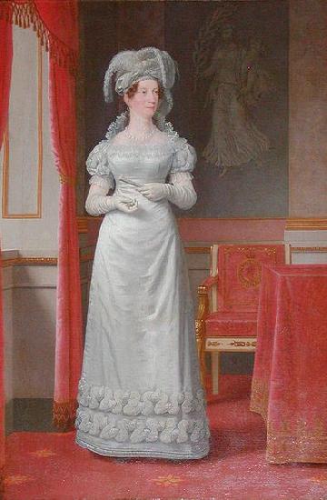 Christoffer Wilhelm Eckersberg Portrait of Marie Sophie of Hesse-Kassel Queen consort of Denmark